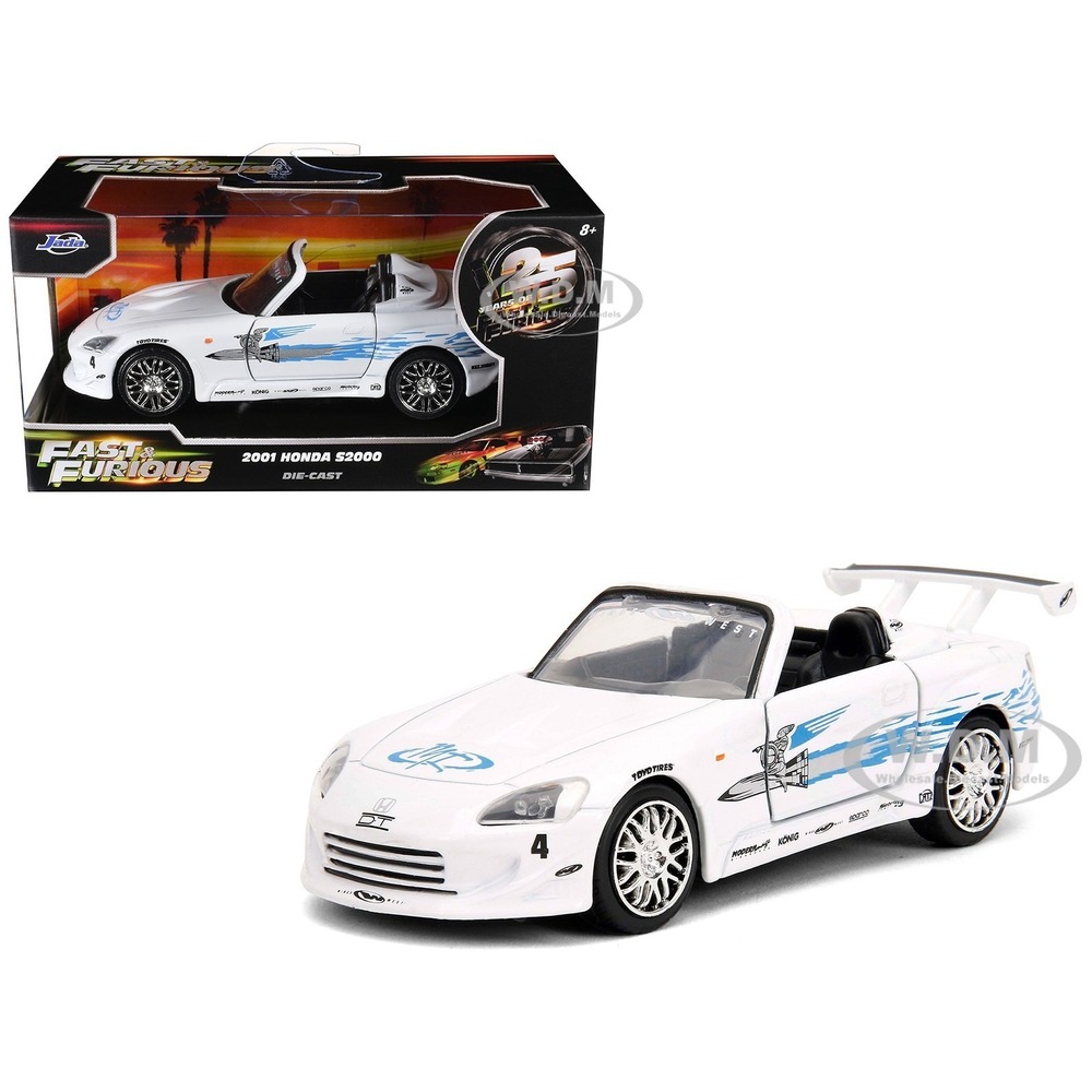 BRAND NEW Jada 25 Years Of Fast & Furious 1/32 2001 Honda S2000 Remix